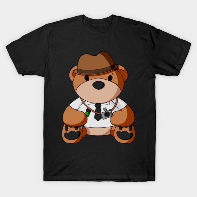 Press Teddy Bear T-Shirt by Alisha Ober Designs